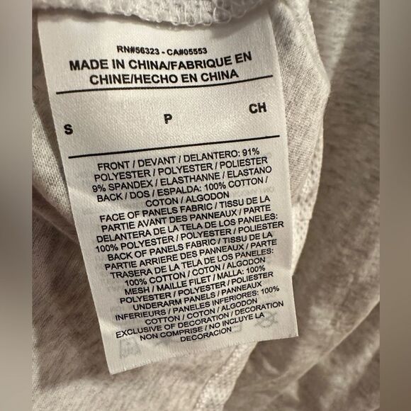 Nike Running Vest Women's White/Grey Size Small Drawstring Hybrid Tee T Shirt - Picture 2 of 4